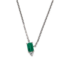 Load image into Gallery viewer, EMERALD MINI SIDE PENDANT