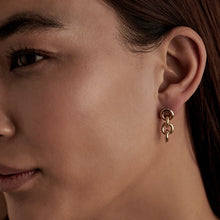 Load image into Gallery viewer, YELLOW GOLD CHAIN LINK EARRINGS