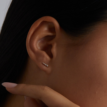 Load image into Gallery viewer, 4 DROP DIAMOND EARRINGS MINI STUDS