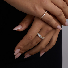 Load image into Gallery viewer, SLANTED BAGUETTE RING YG