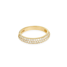 Load image into Gallery viewer, PAVE DIAMOND 3 ROW RING
