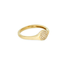 Load image into Gallery viewer, DIAMOND ROUND SIGNET RING
