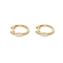 Load image into Gallery viewer, GEN DIAMOND HOOP EARRINGS
