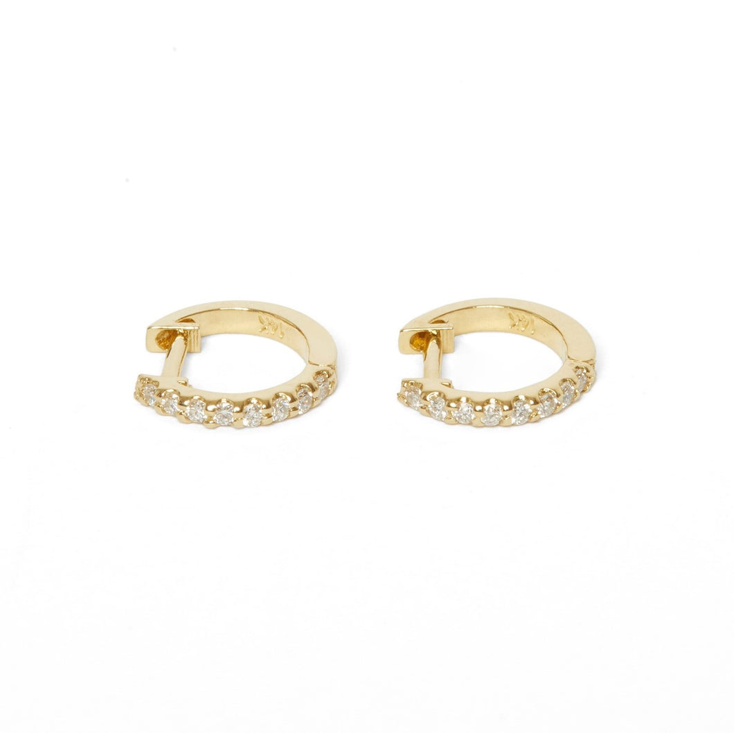 CLASSIC GOLD HUGGIE EARRINGS
