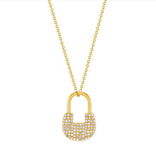 Load image into Gallery viewer, DIAMOND LOCKE NECKLACE
